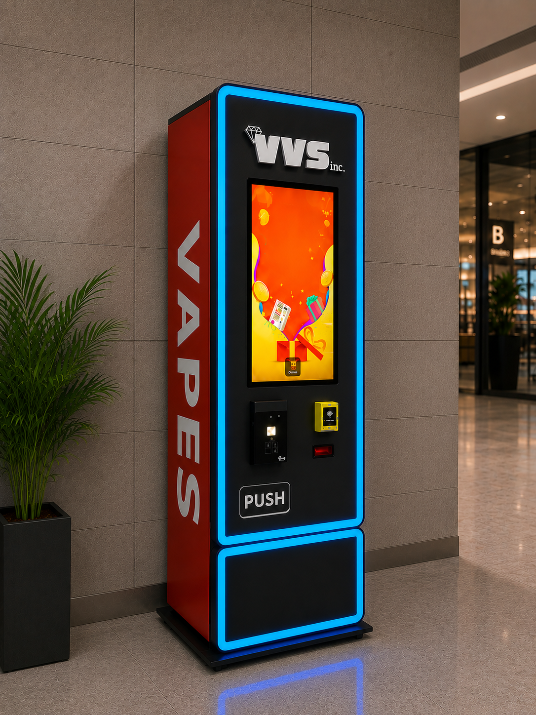 LED 32" Touchscreen Vending Machine Alcohol Snacks Vape