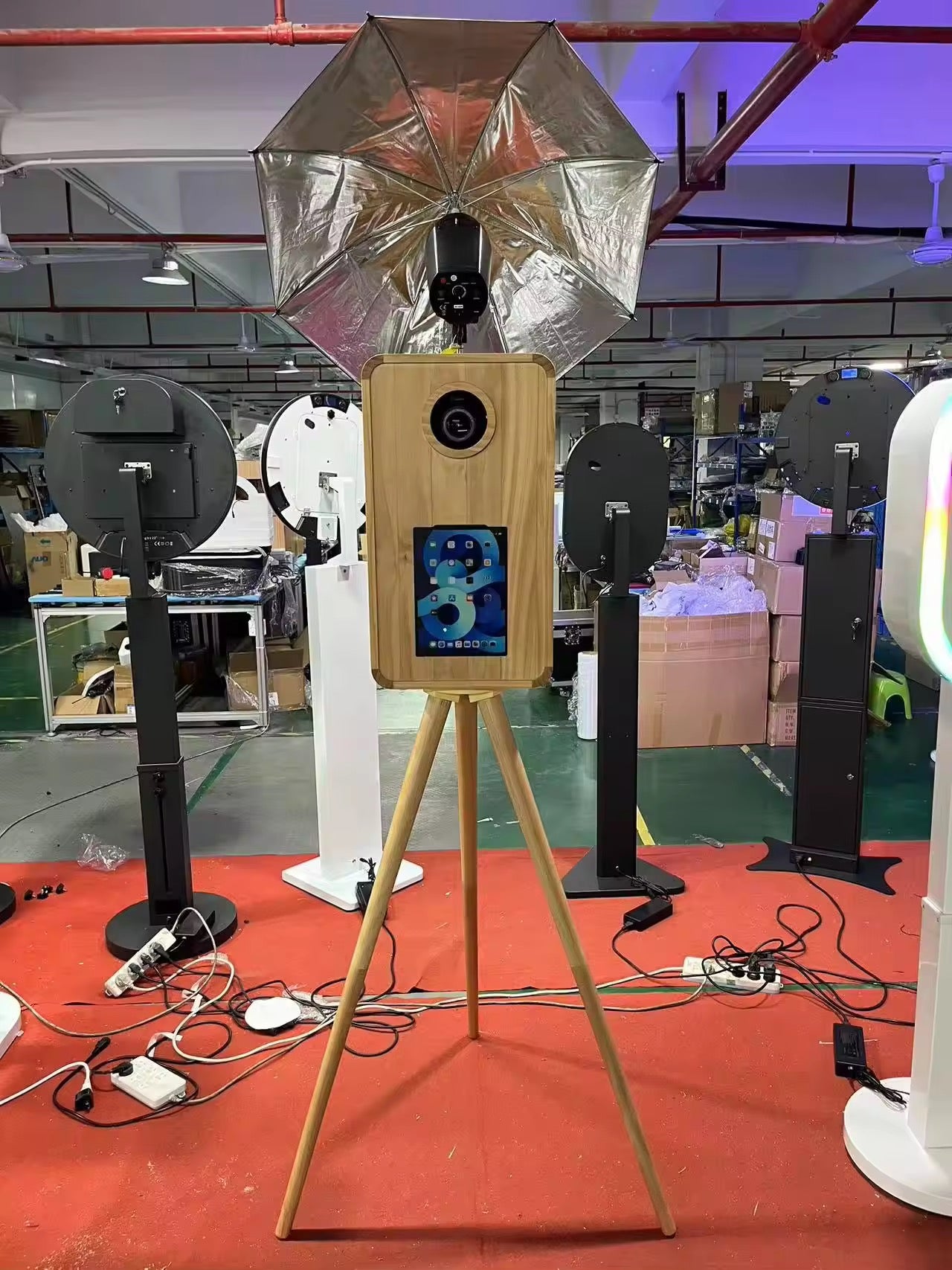 Wooden DSLR iPad Selfie Pod Photobooth