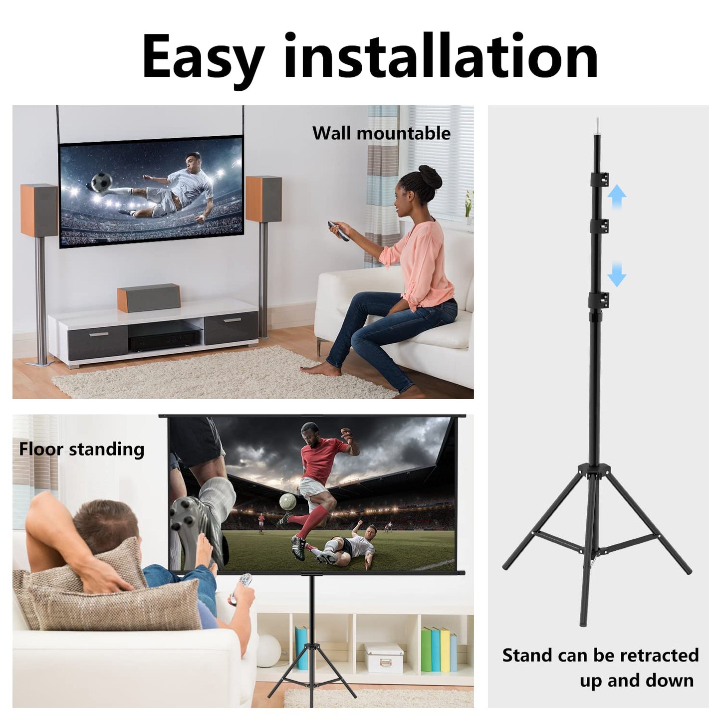 Projector Screen with Stand