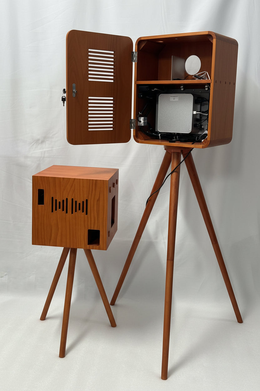 Photobooth Wooden Printer Stand For Various Printers