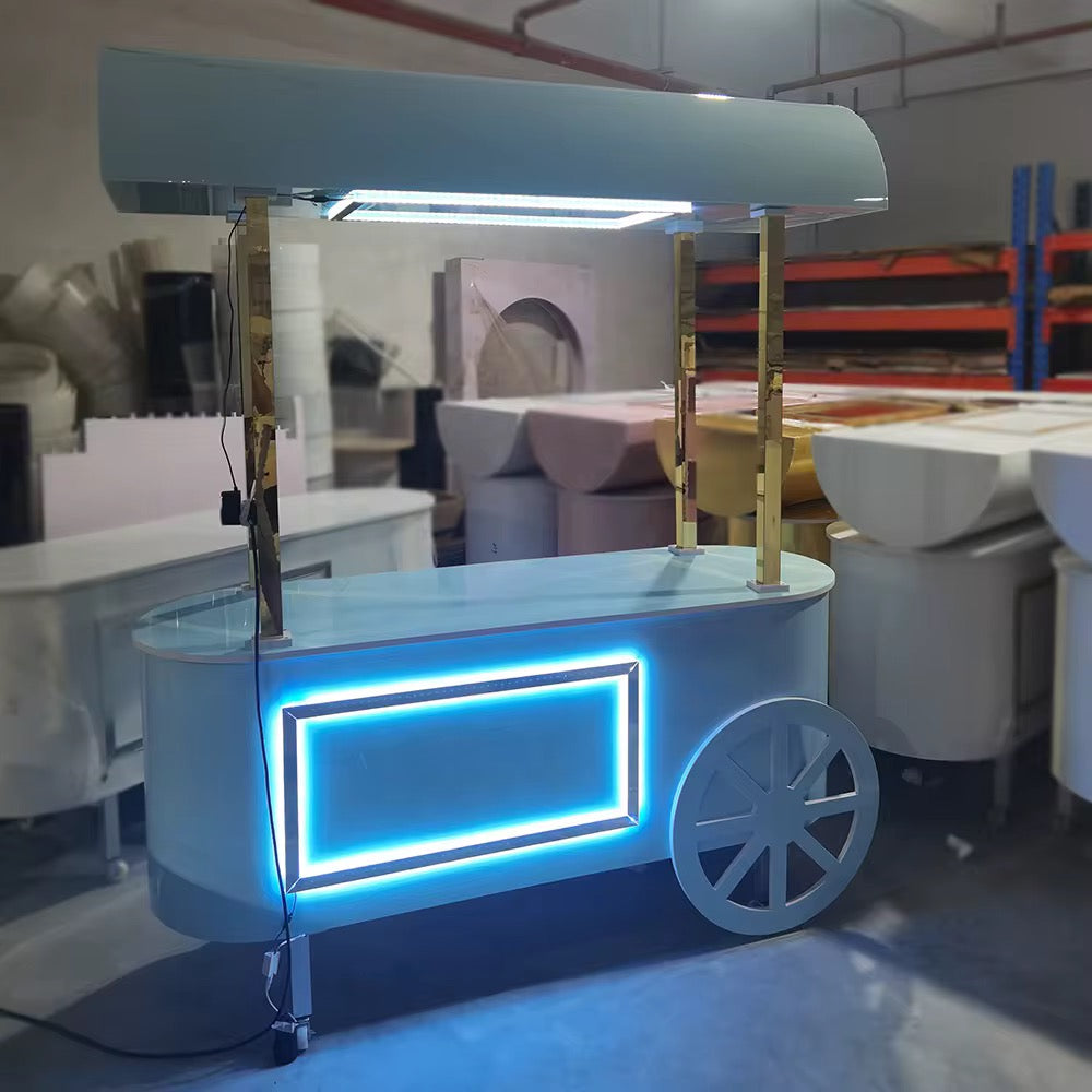 Pancake Dessert Cart With LED Lights