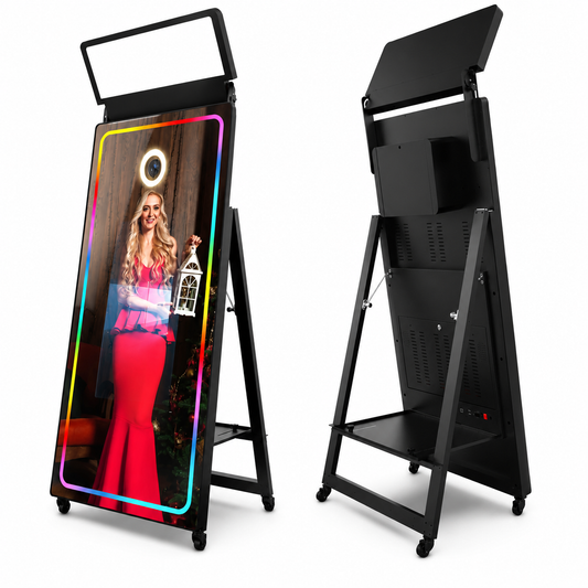 Magic Mirror Photobooth With Wheels