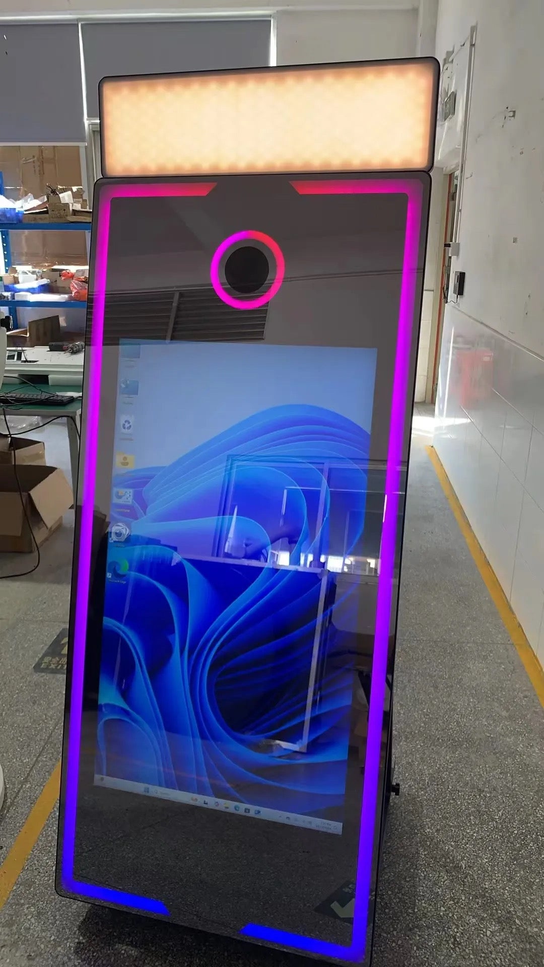 Magic Mirror Photobooth With Wheels