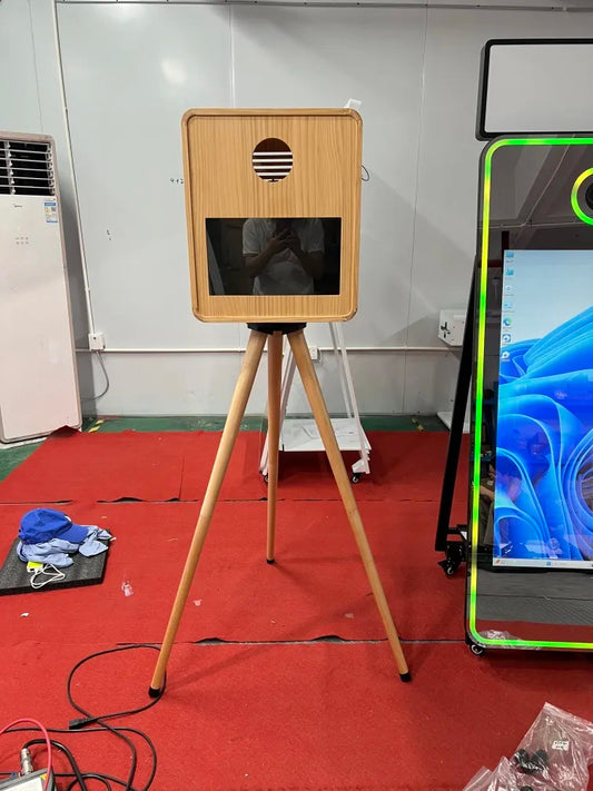 Wooden DSLR Selfie Pod Photobooth With Stand