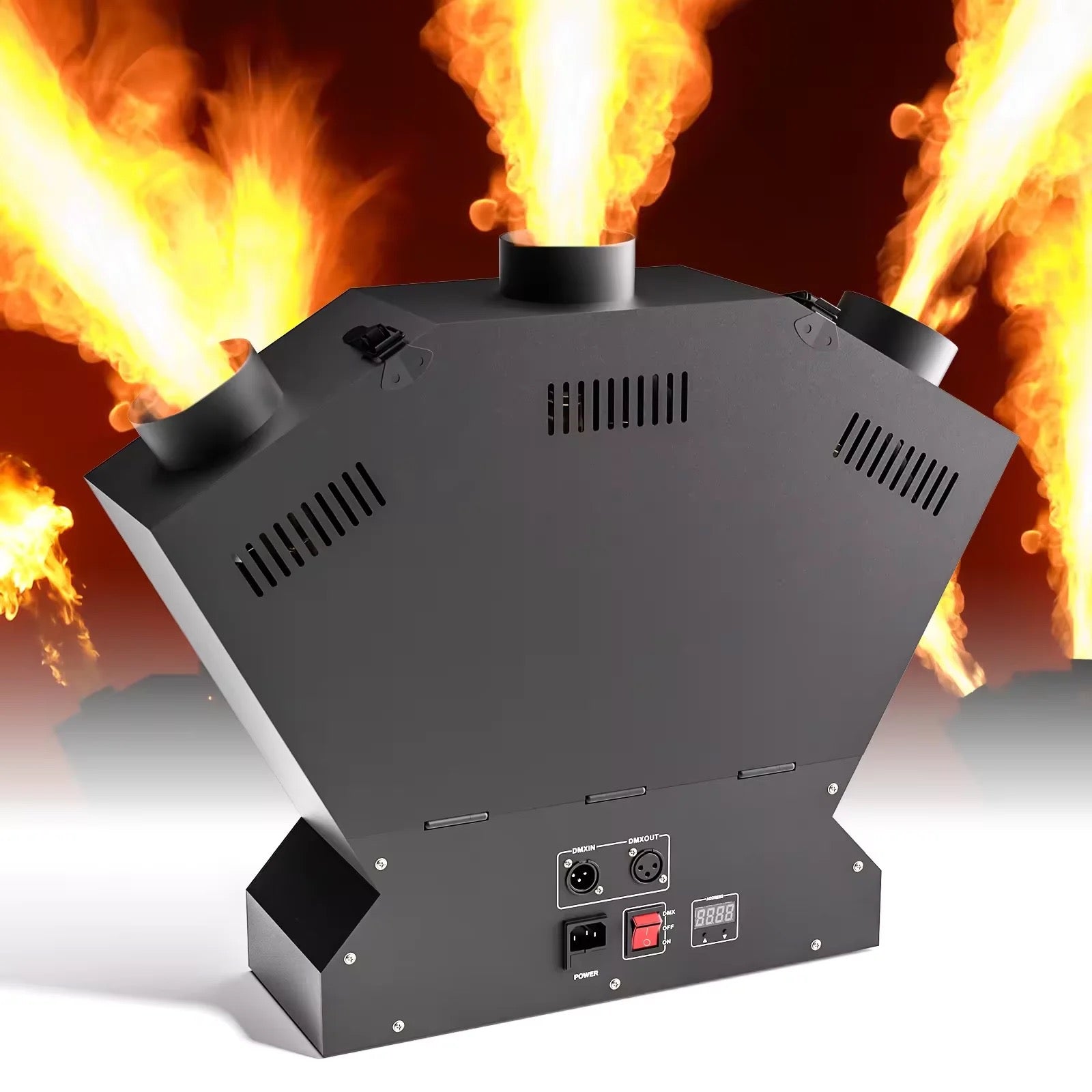 3 Head Flame Fire Thrower Machine | Triple Fire Effect – CC5 Visuals