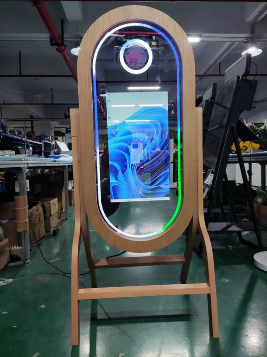 Wooden Magic Mirror DSLR Photobooth