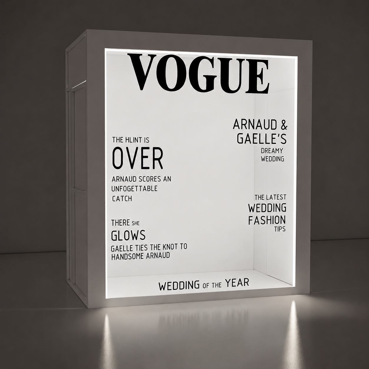 Vogue Magazine Photobooth MDF Enclosure