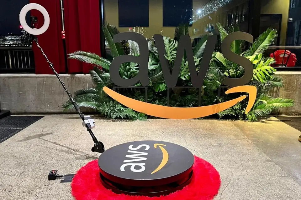 360 PhotoBooth Magnetic Platform Logo Printing