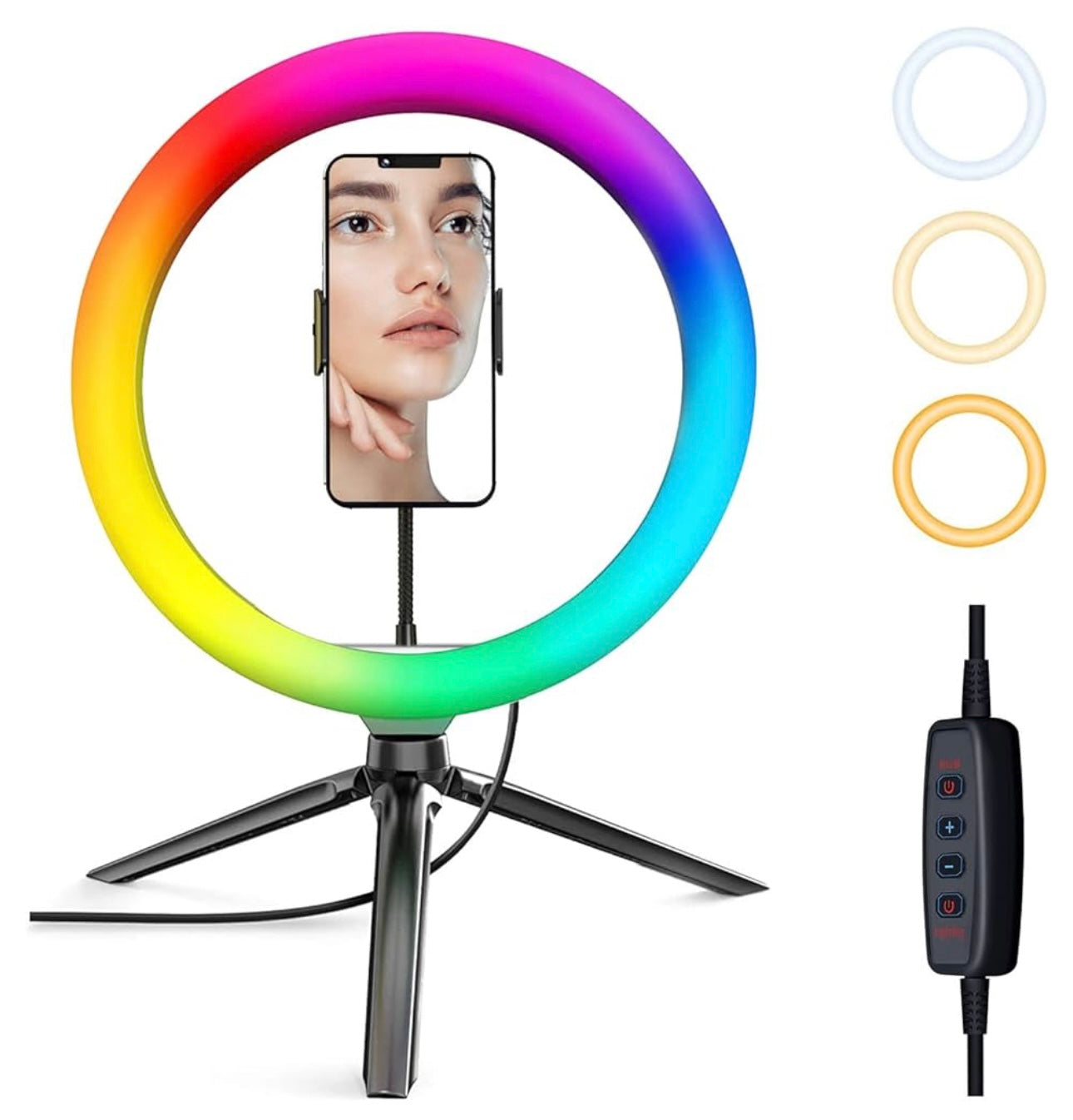 10” RGB LED Ring Light With Mini Stand