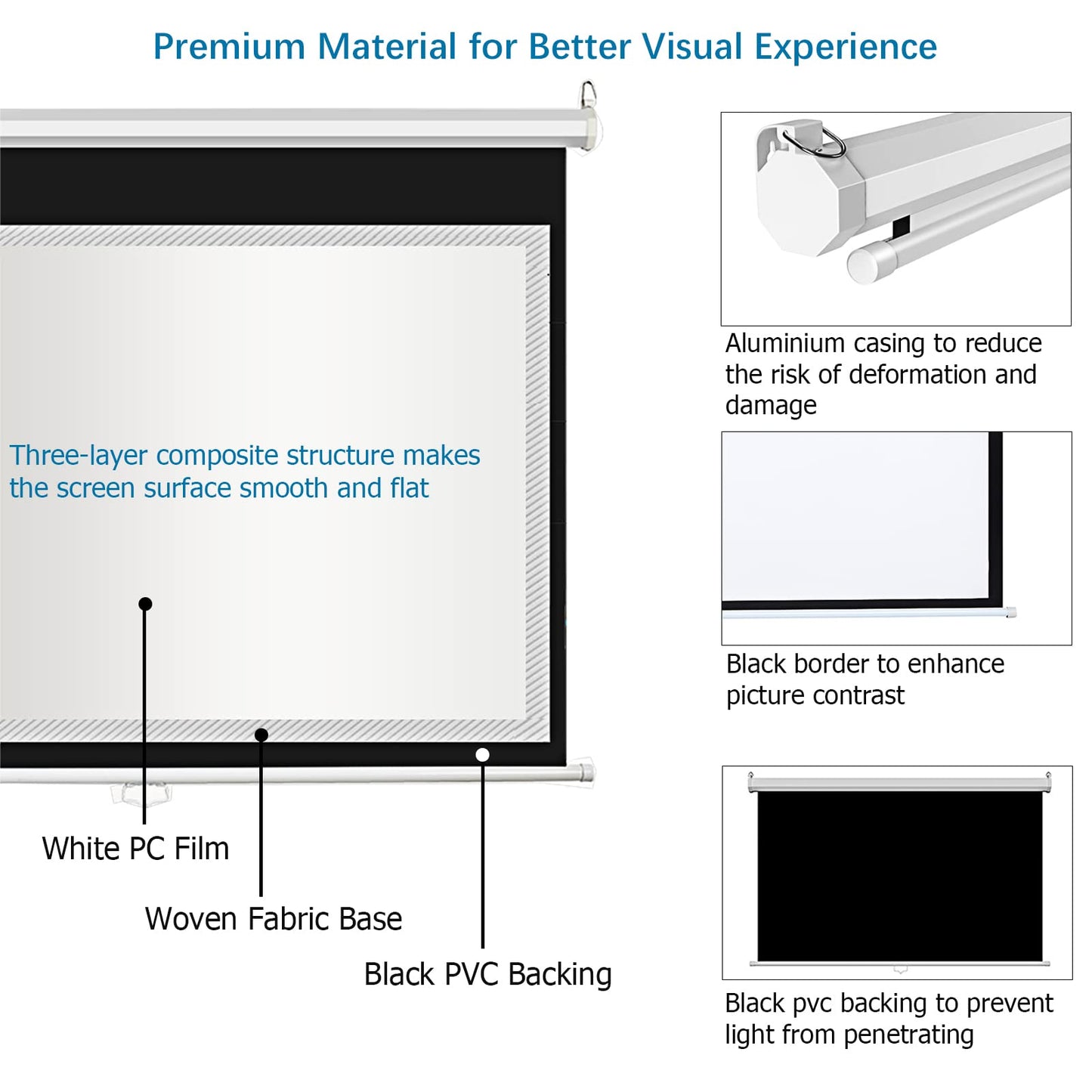 Pull Down Projector Screen