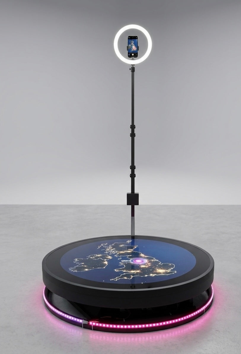 Holographic Led 360 Photo Booth Glass