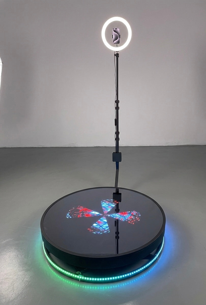 Holographic Led 360 Photo Booth Glass