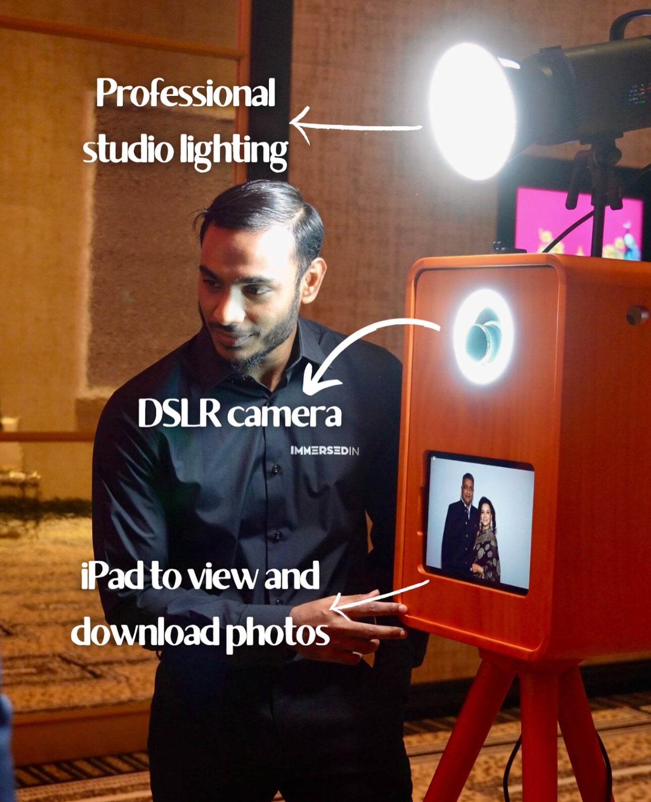 Vintage iPad DSLR Selfie Pod Photobooth