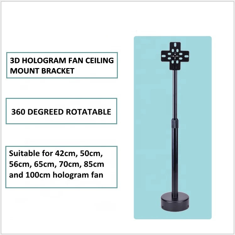 3D LED Holographic Fan With Stand