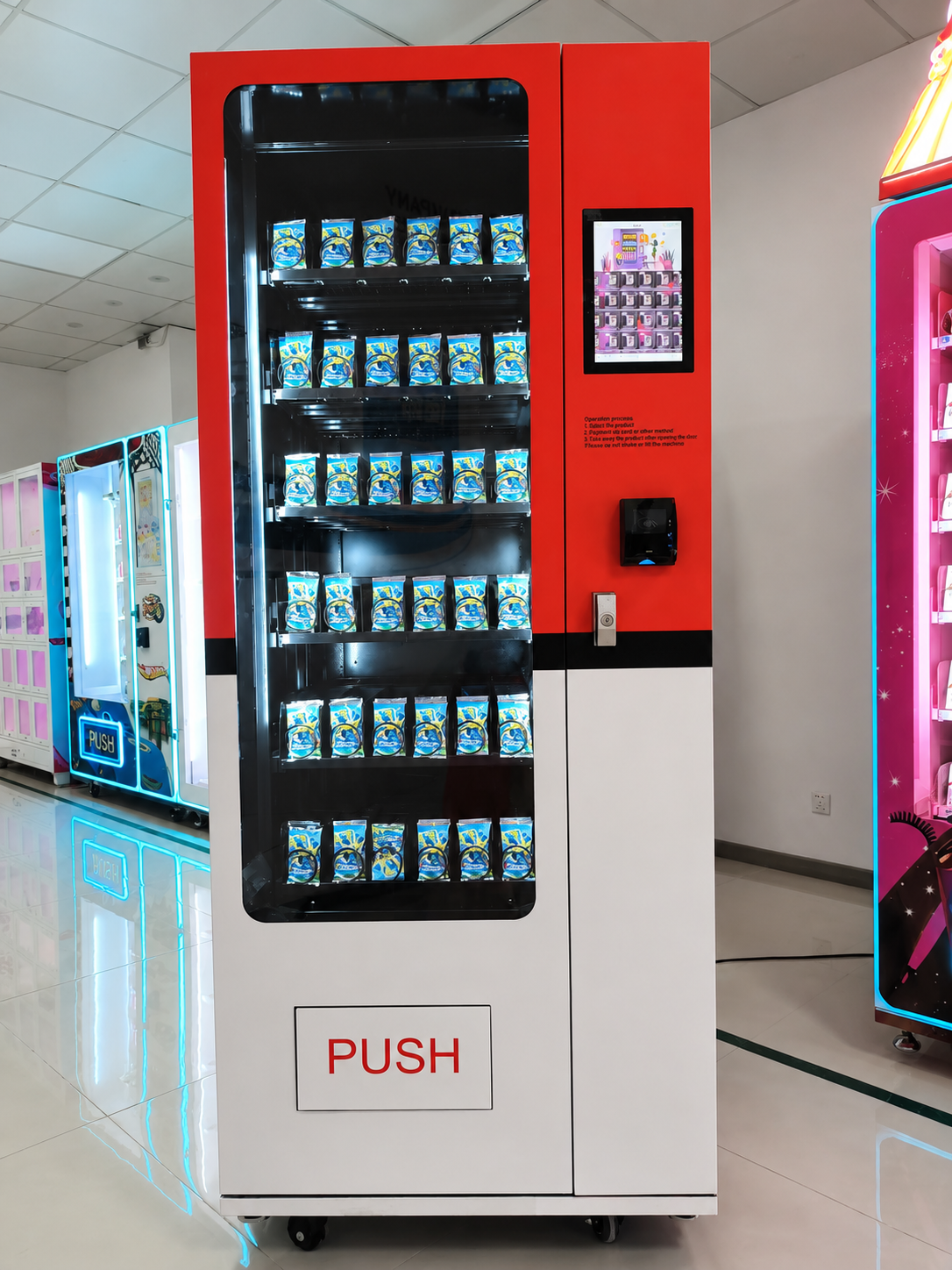 Standard Vending Machine Snacks Drinks