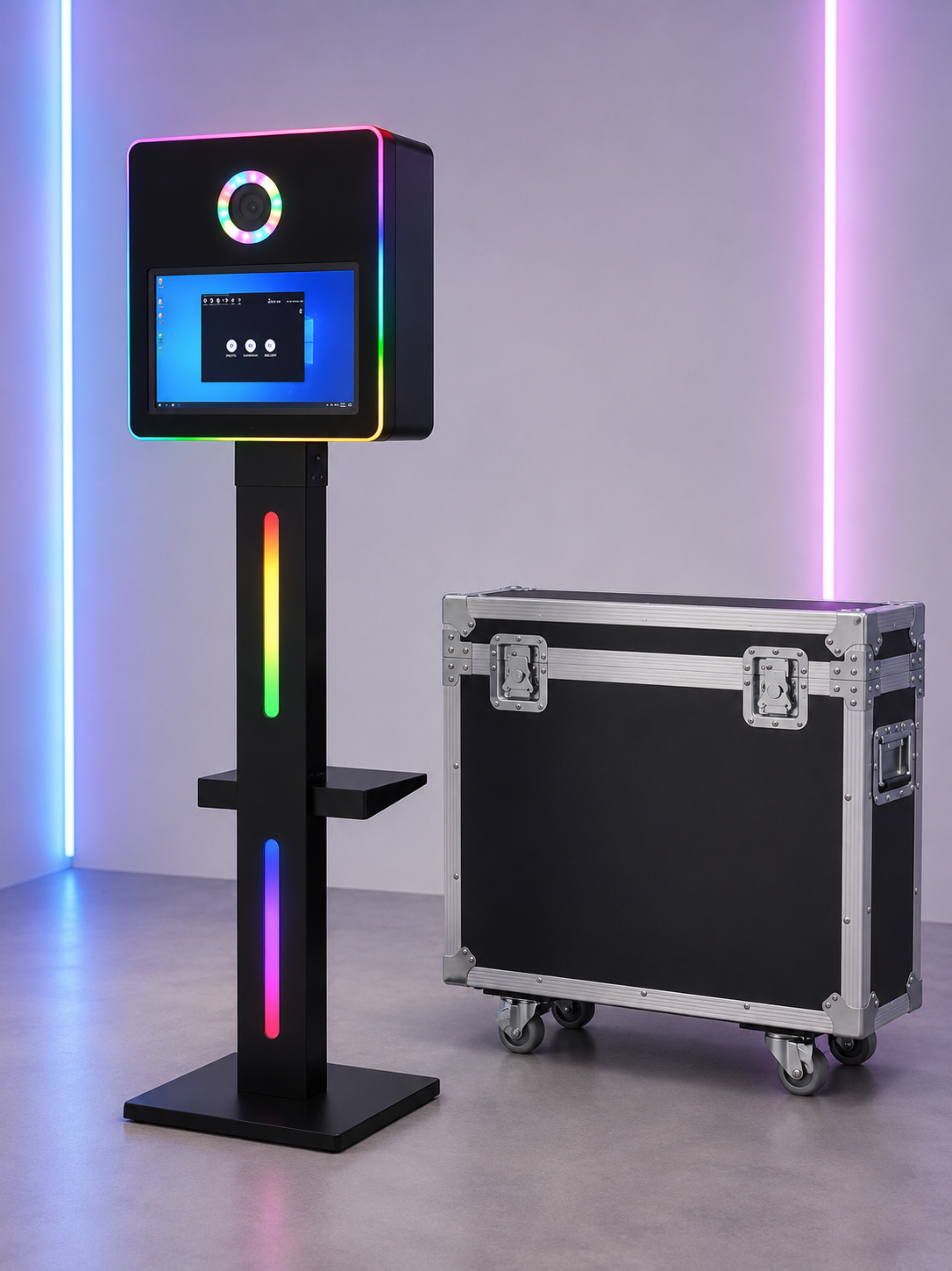 Metal LED DSLR Selfie Pod Photobooth Windows