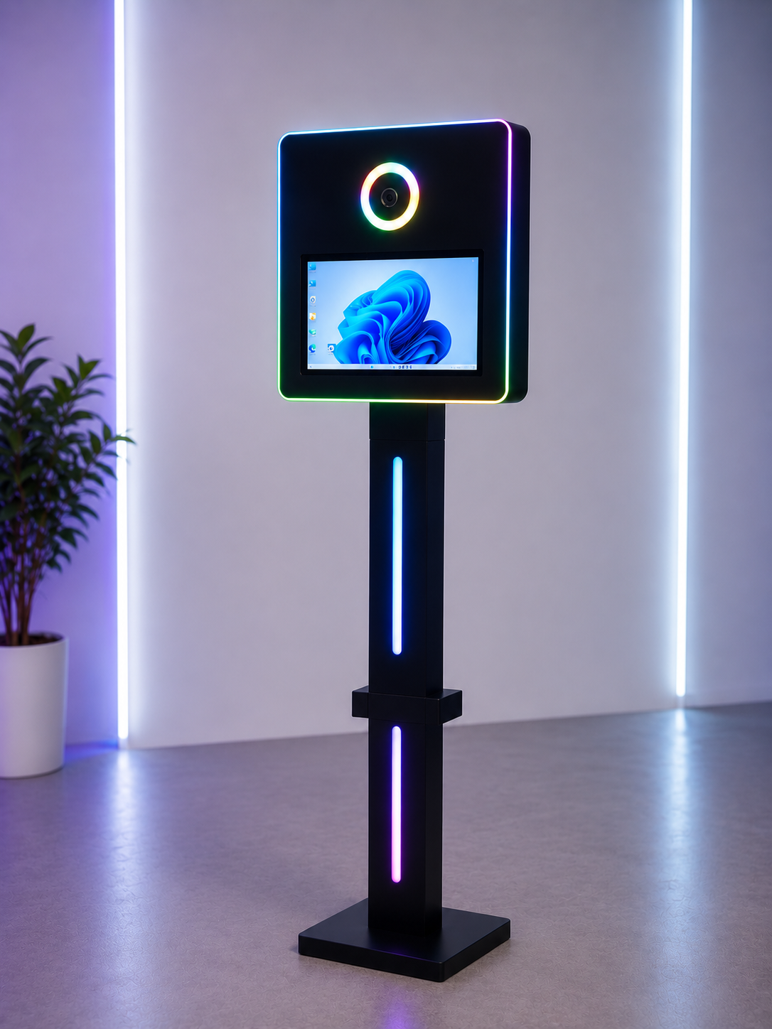 Metal LED DSLR Selfie Pod Photobooth Windows