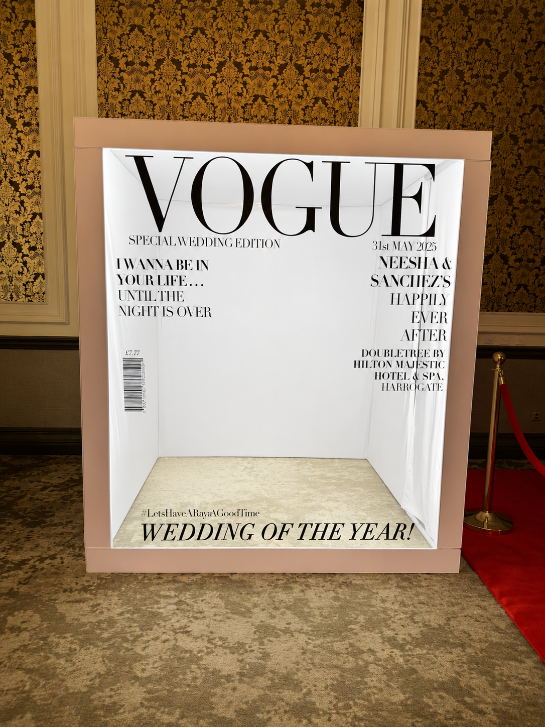 Vogue Magazine Photobooth Standard Enclosure