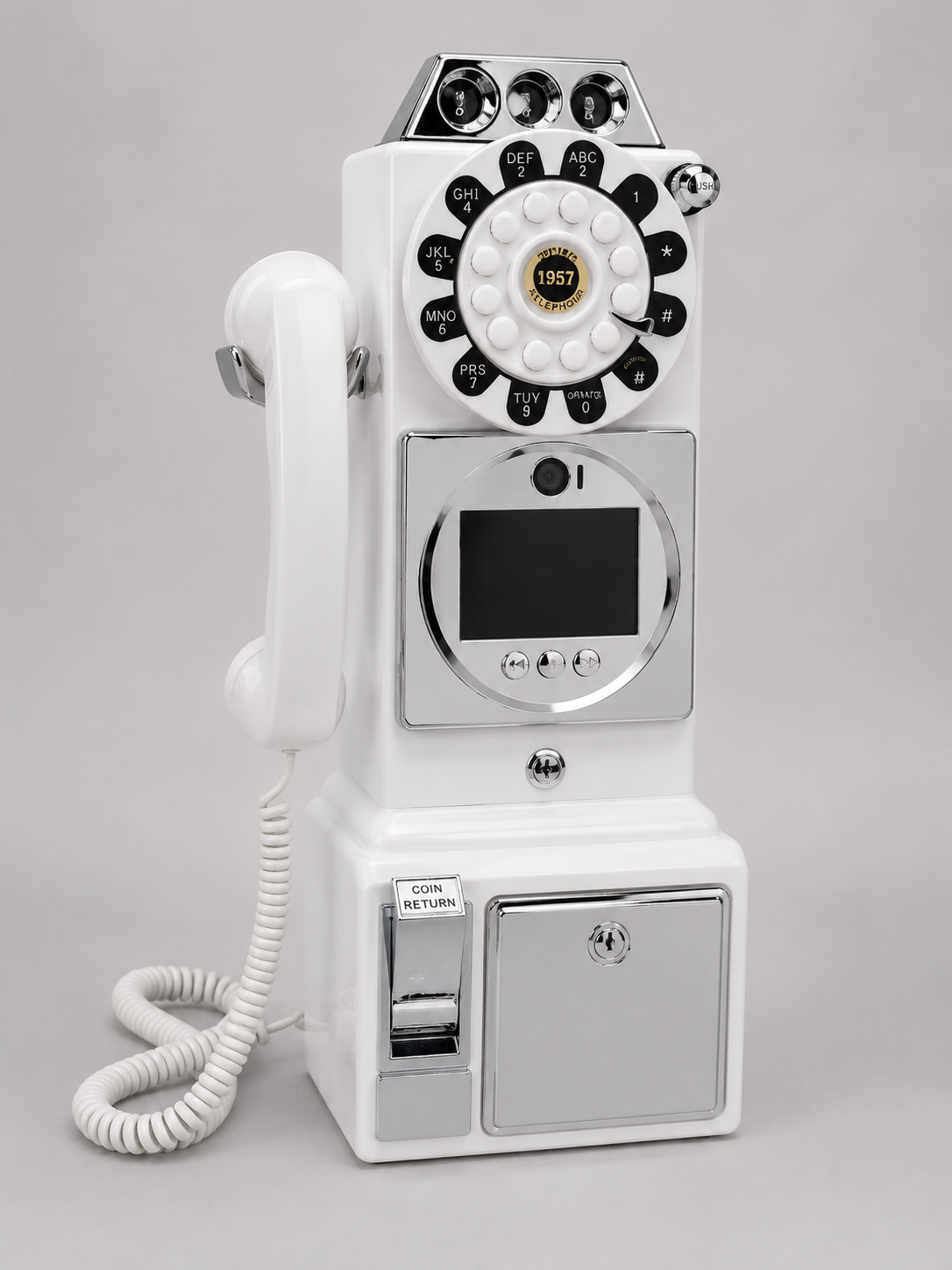 Audio Video Guestbook Telephone Vintage Turntable Large