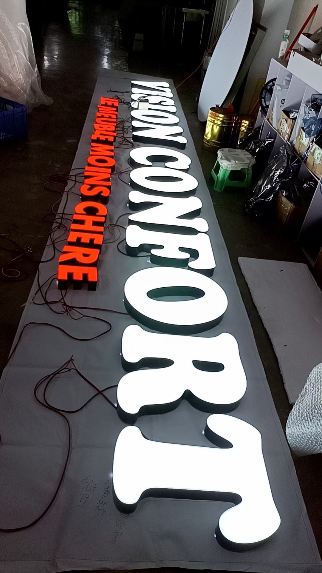 Large Storefront Signs LED Lights