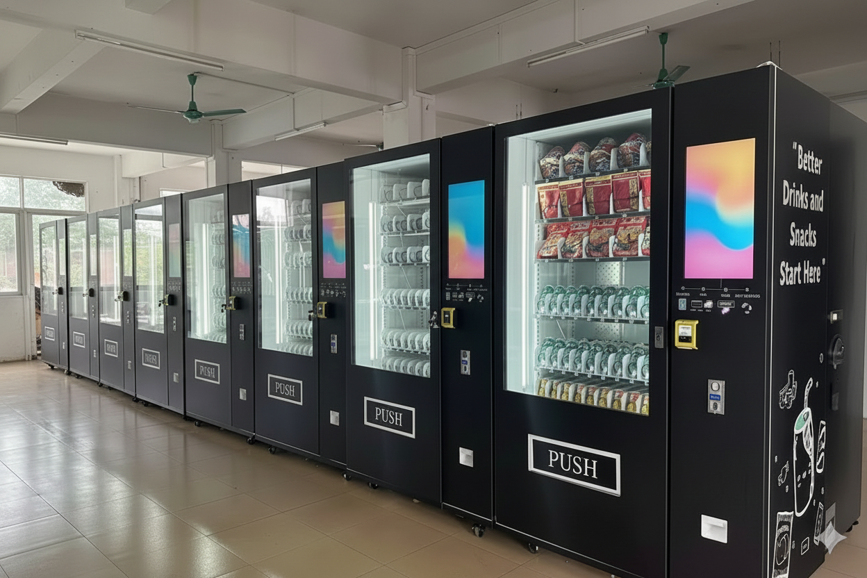 Standard Touchscreen Vending Machine Snacks Drinks