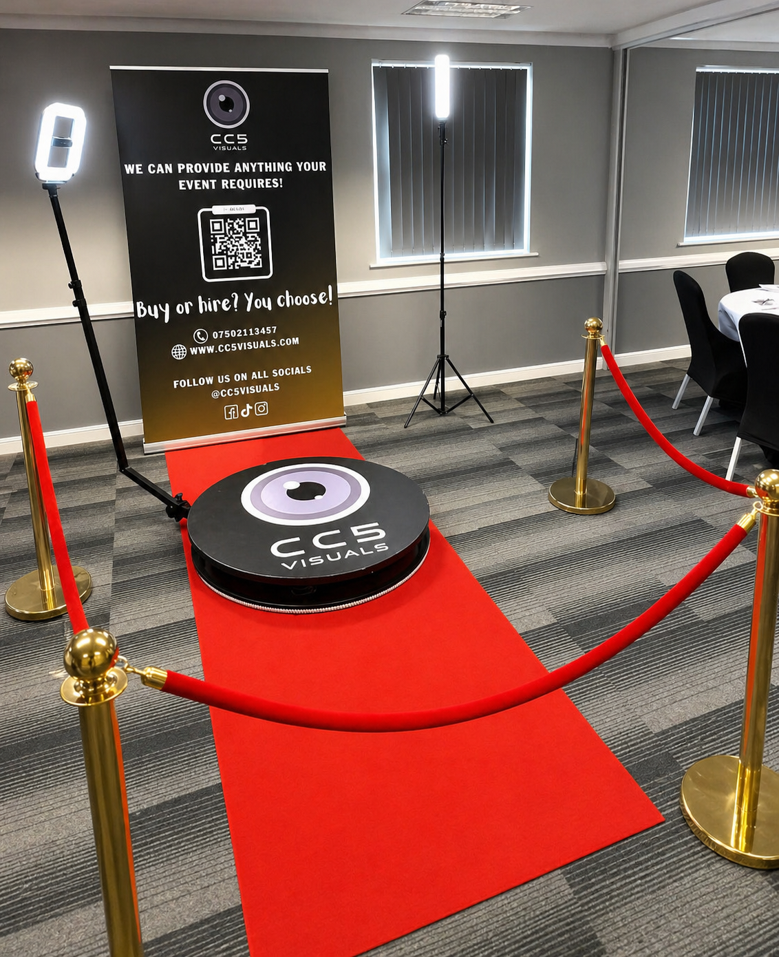 Metal 360 Photobooth used for Weddings, corporate events, birthdays and celebrations