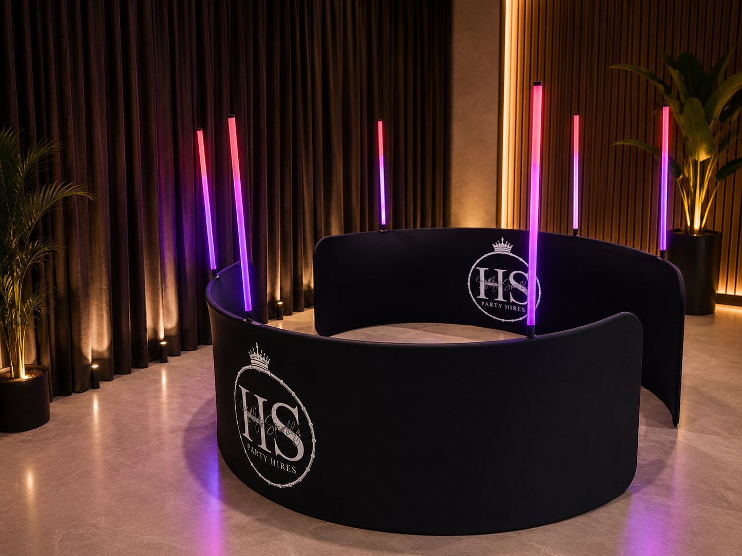 2 Piece Photobooth Led Enclosure Backdrop