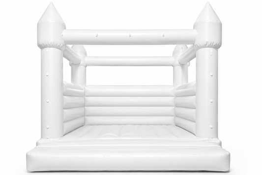 Fun Bouncy Castle With Landing Pad Commercial Grade