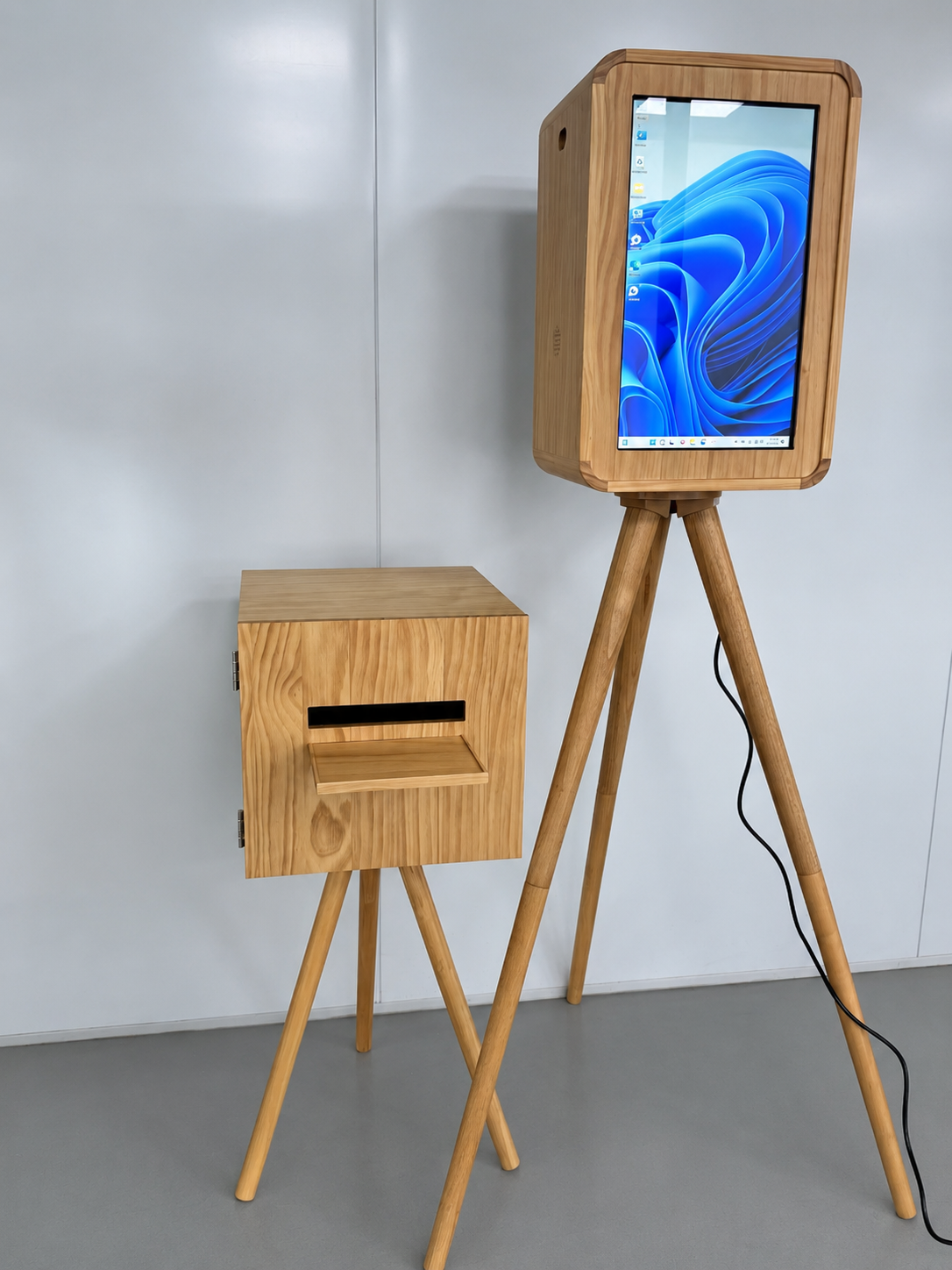 Photobooth Wooden Printer Stand For Various Printers