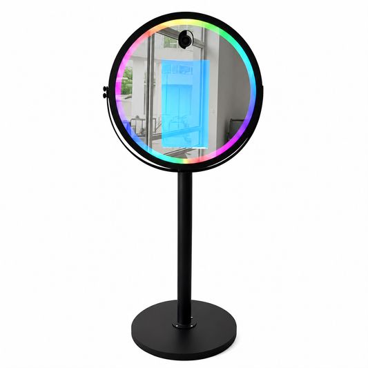 Round Magic Mirror DSLR Selfie Pod Photobooth