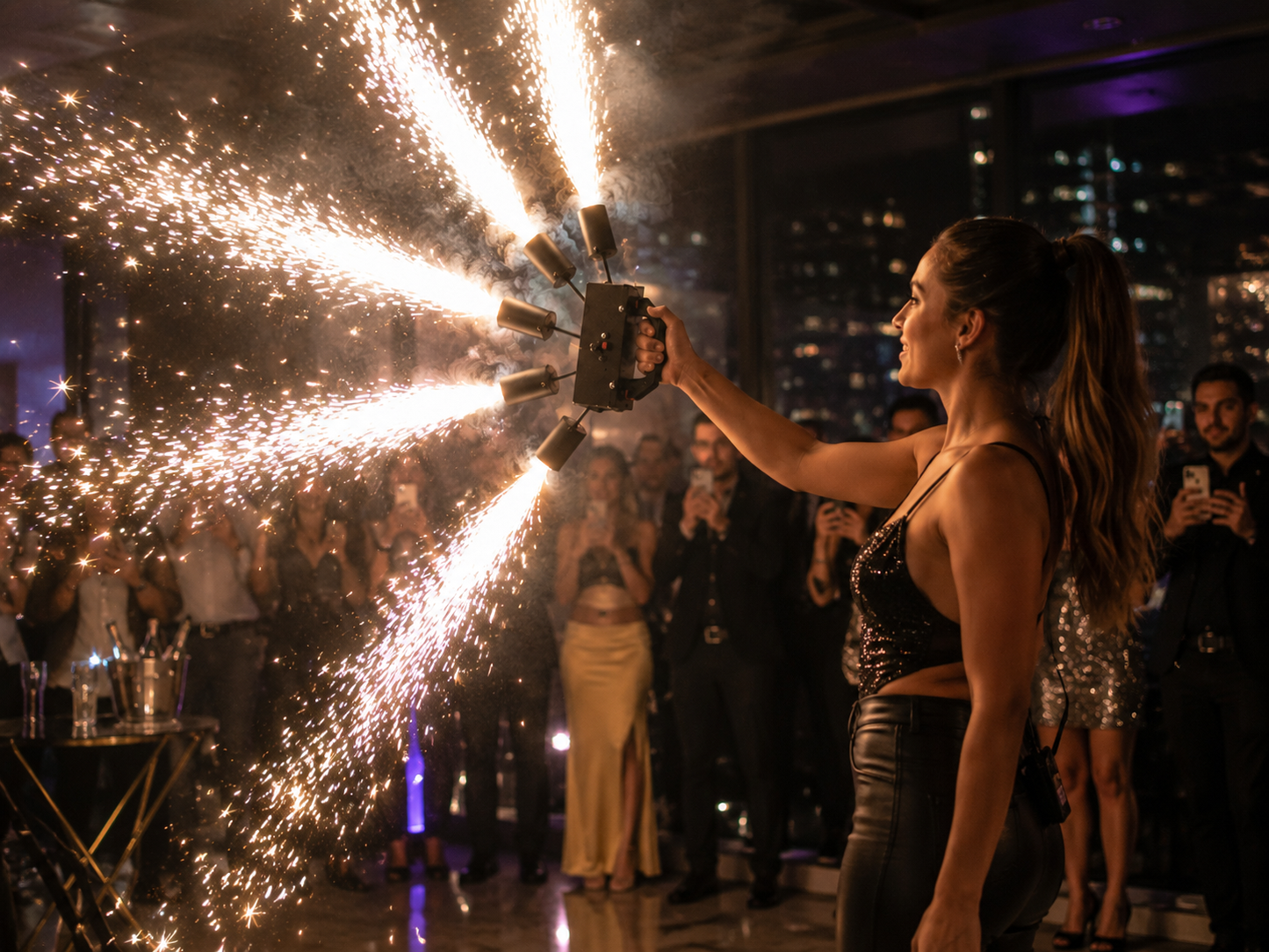 Multi Head Handheld Cold Sparks Gun