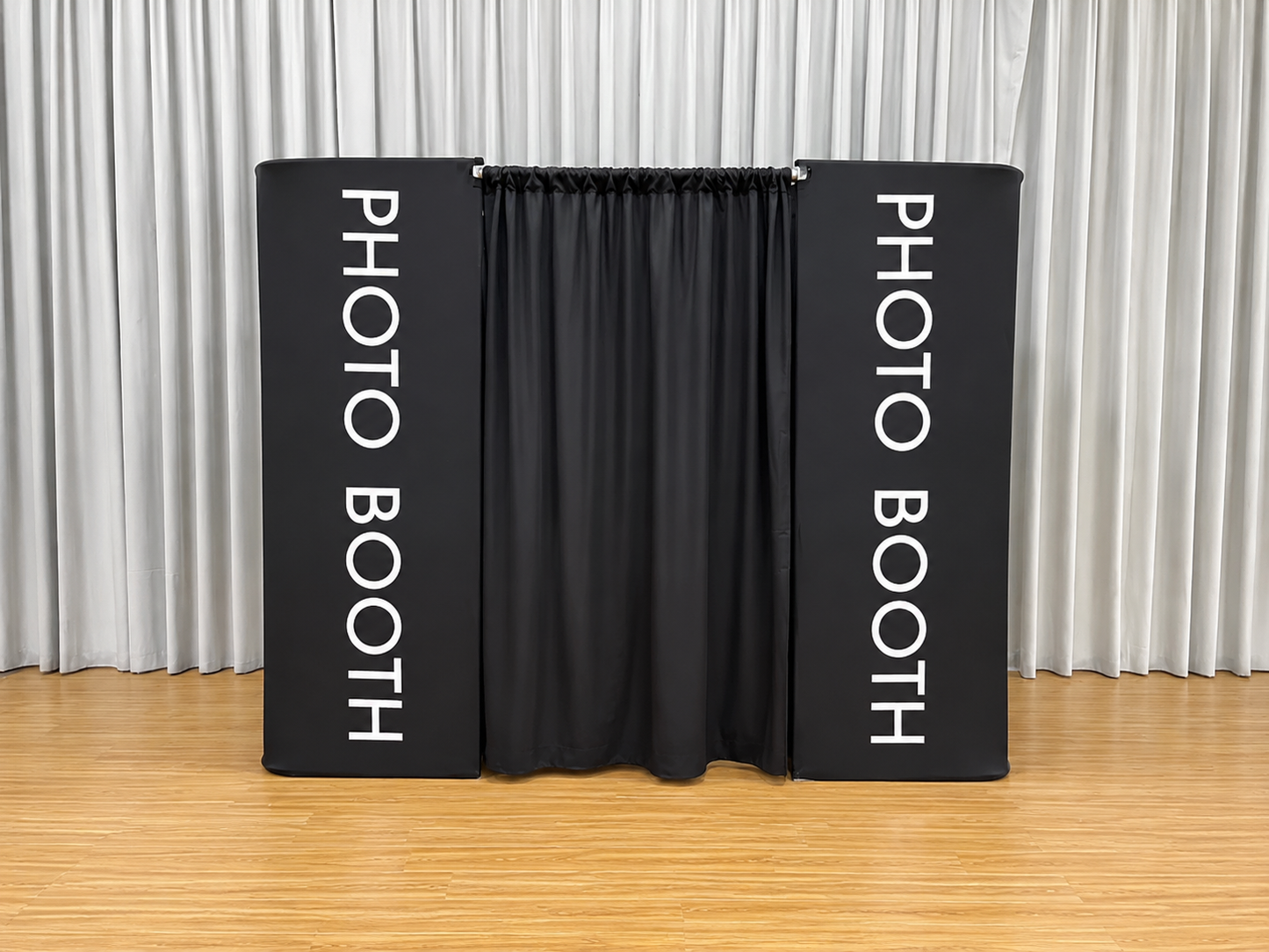 Frame Curtained Photobooth Enclosure Backdrop