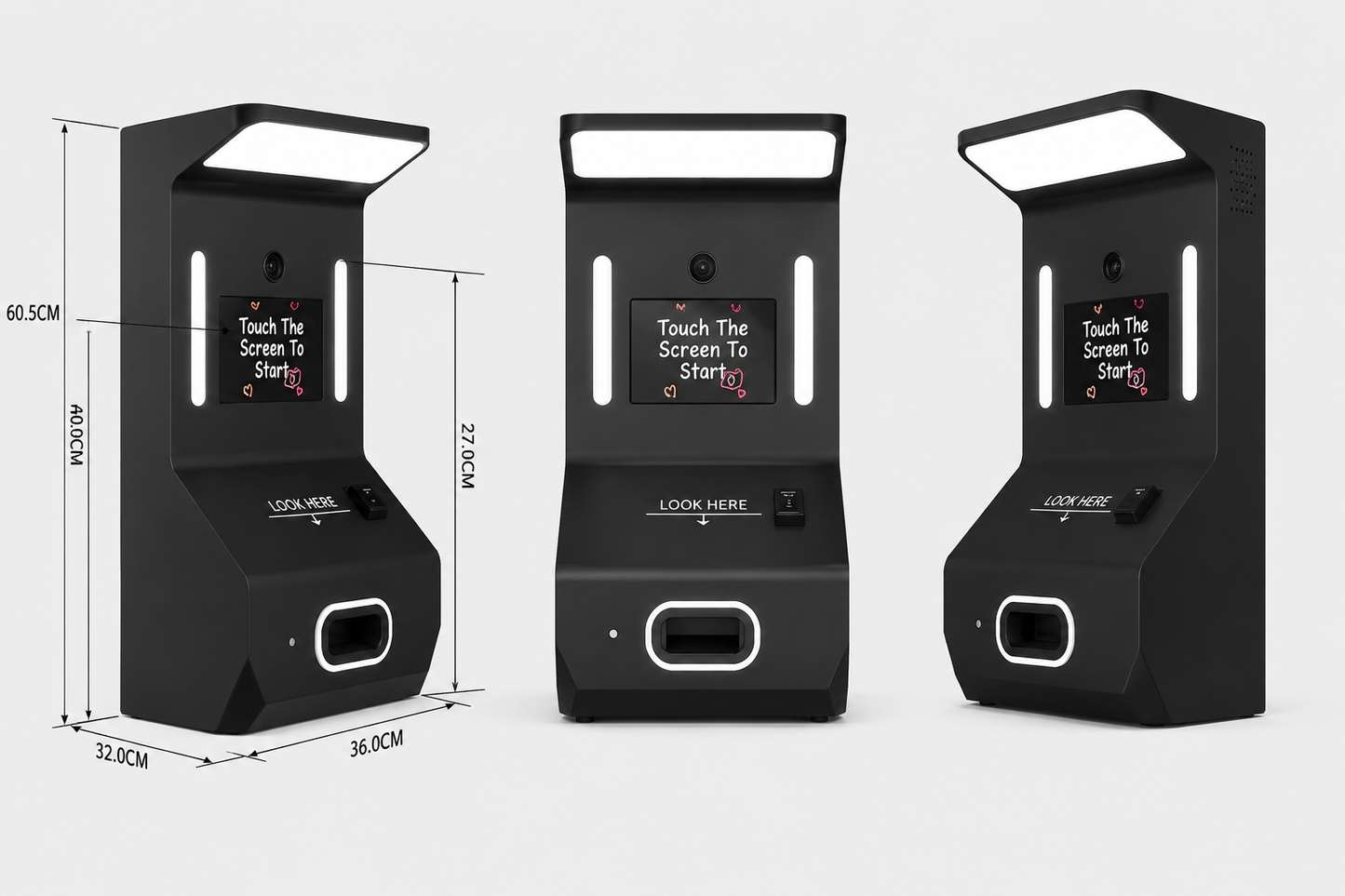 Enclosed Original Photobooth With Payment System Selfie Booth