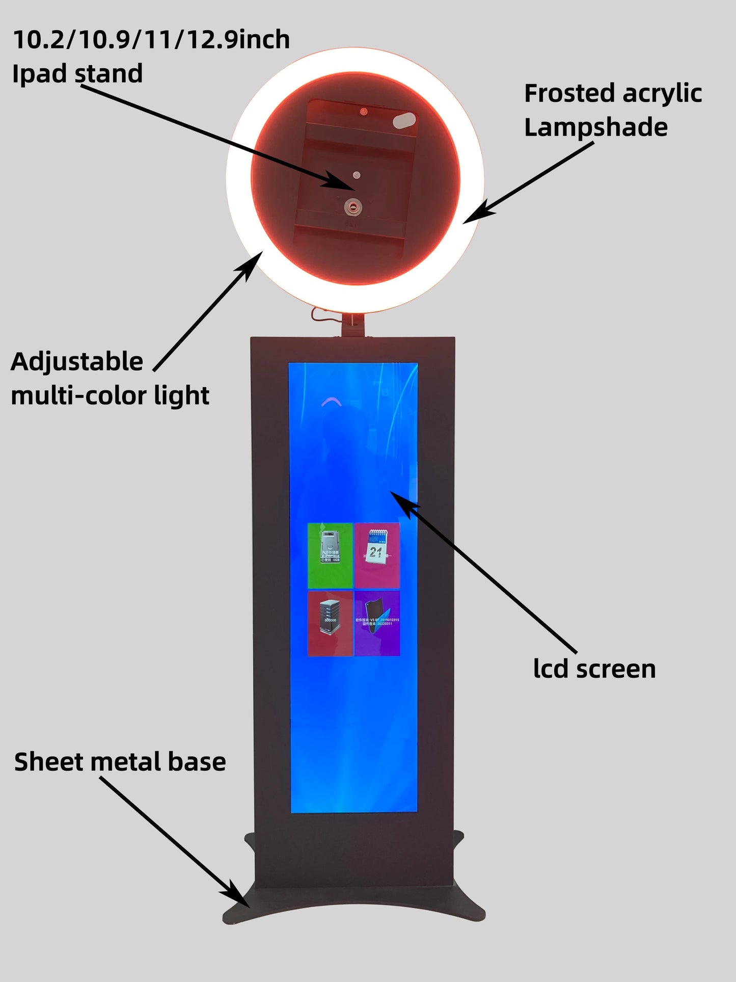 IPad Selfie Pod Photobooth With LCD Computer Screen