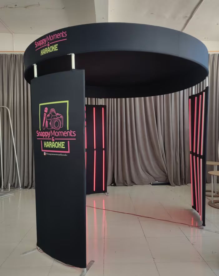 Roofed 3 Piece Photobooth Enclosure