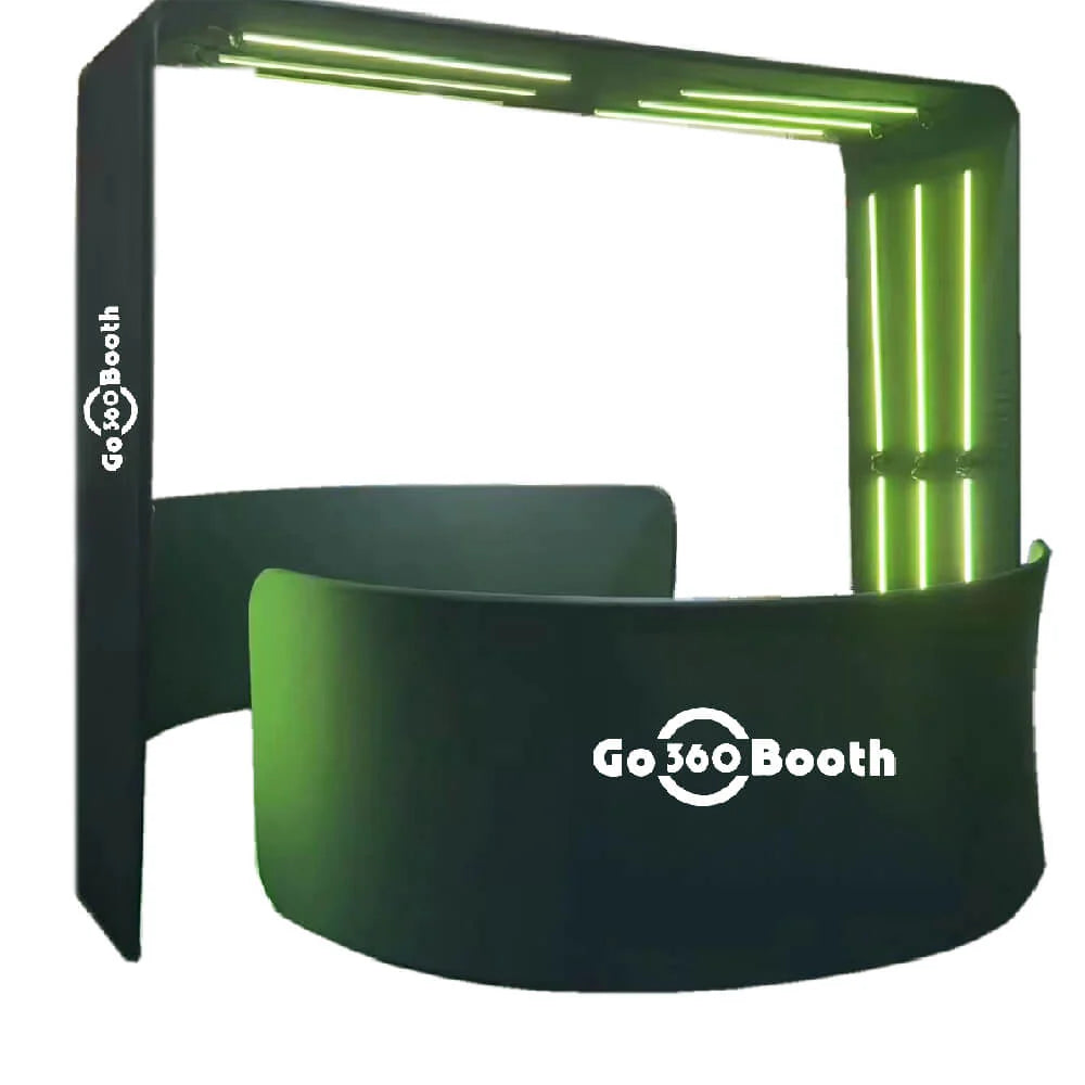 2 Piece With Overhead Photobooth Enclosure