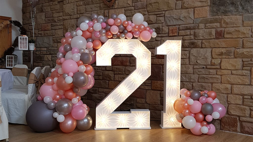 4ft MDF Wooden Marquee Large LED Numbers