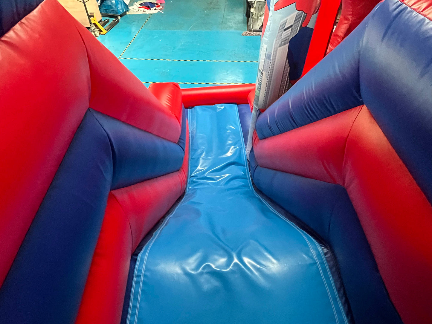 Spider-Man Bouncy Castle With Slide