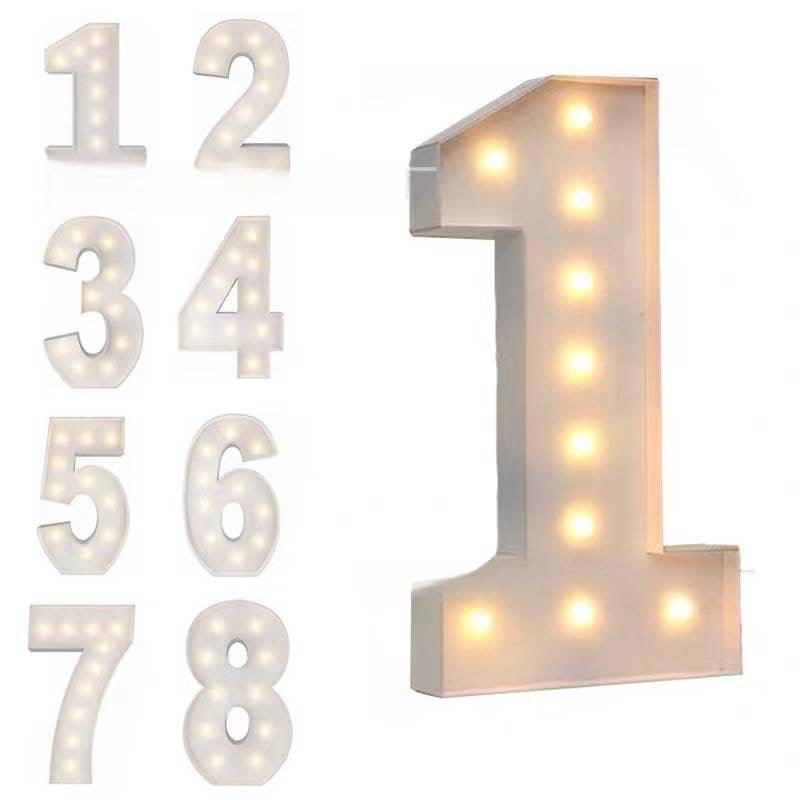 Self Setup Foamboard Marquee Large LED Numbers