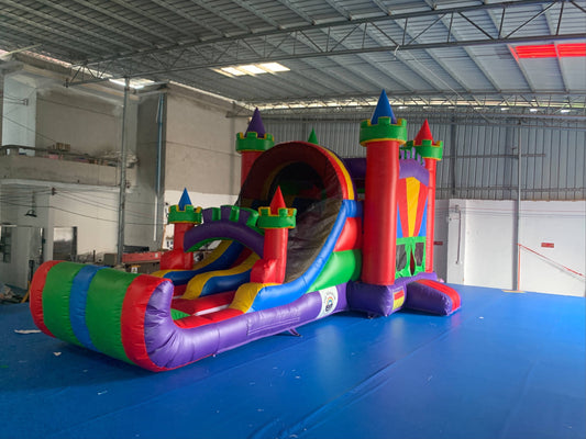 Large Multicolour Bouncy Castle With 2 Slides & Ball Pit