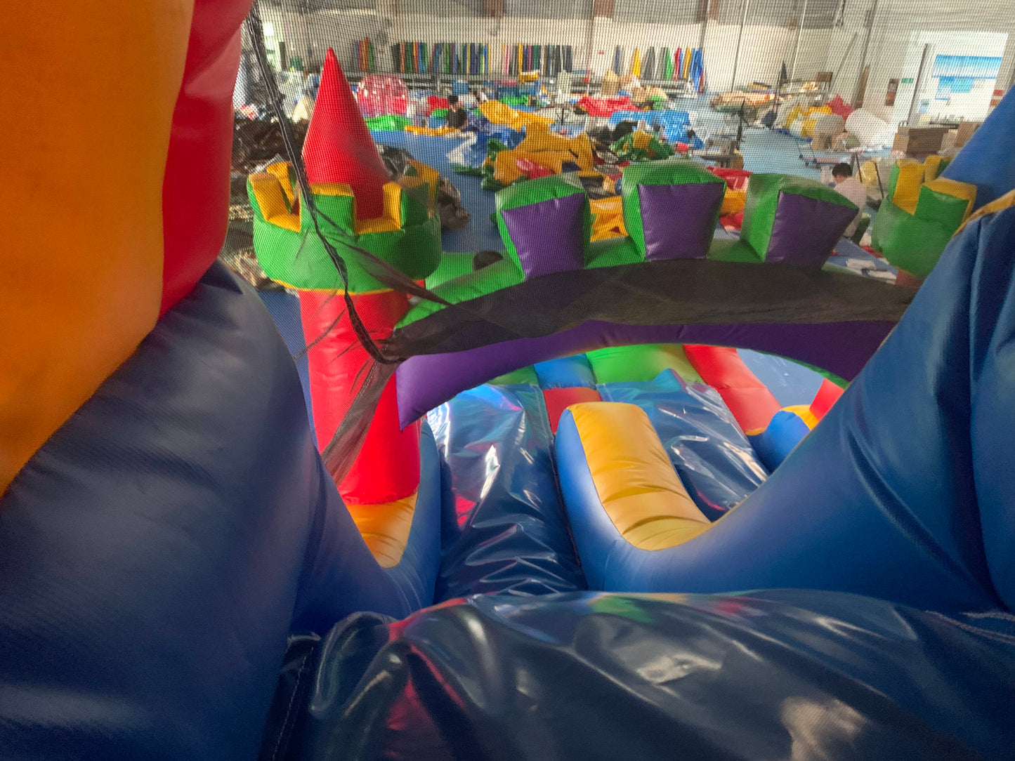 Large Multicolour Bouncy Castle With 2 Slides & Ball Pit