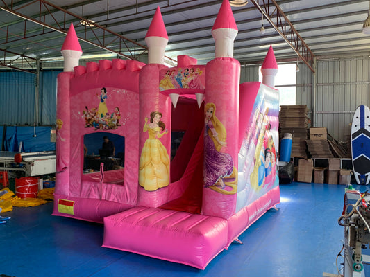 Disney Princess Bouncy Castle With Slide & Landing Pad