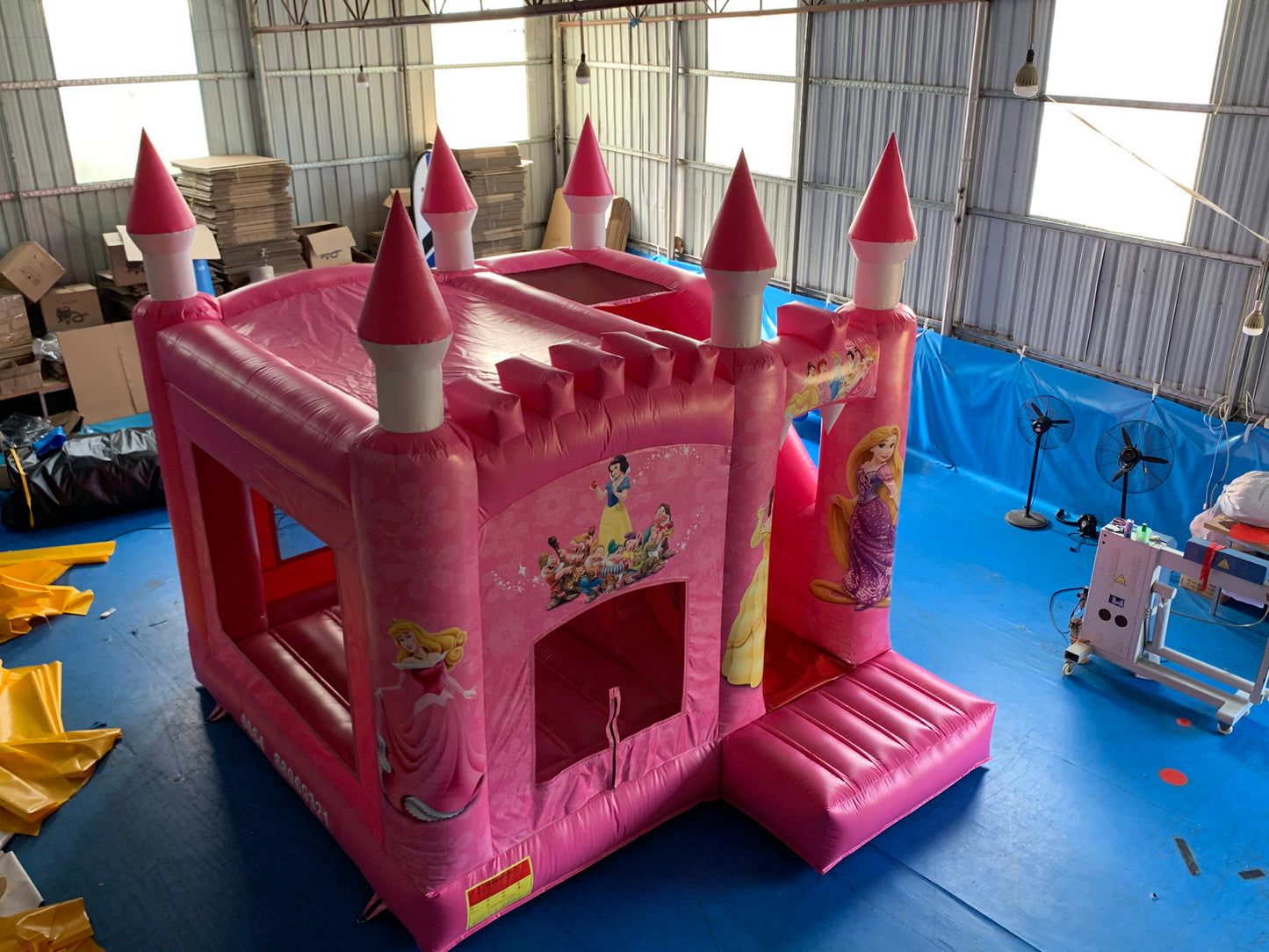 Disney Princess Bouncy Castle With Slide & Landing Pad