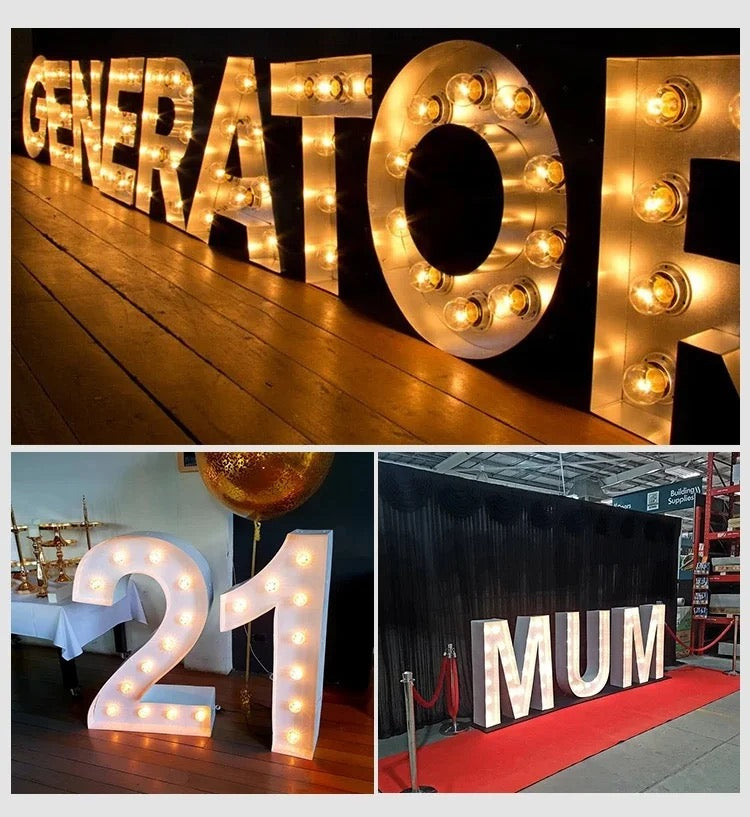 Self Setup Foamboard Marquee Large LED Numbers