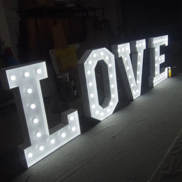 3&5ft Stainless Steel Marquee Large LED Letters