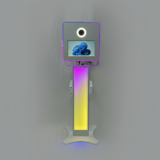 Windows DSLR Selfie Pod Photobooth with LED Base perfect combination of modern aesthetics, high-quality photography, and user-friendly operation.
