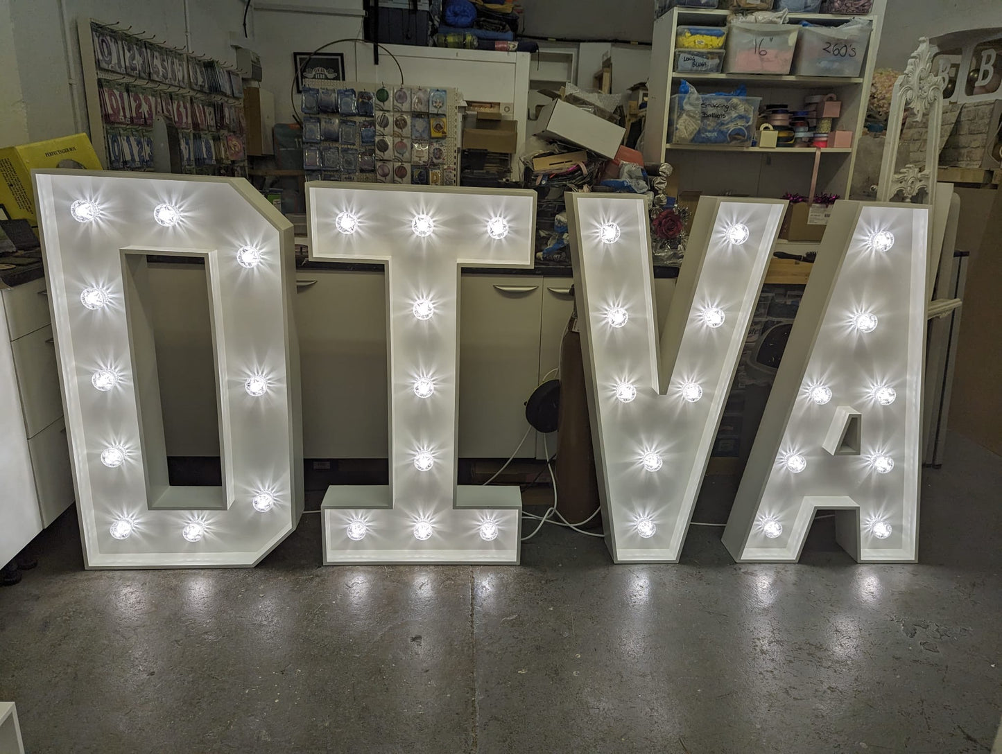 4ft MDF Wooden Marquee Large LED Letters