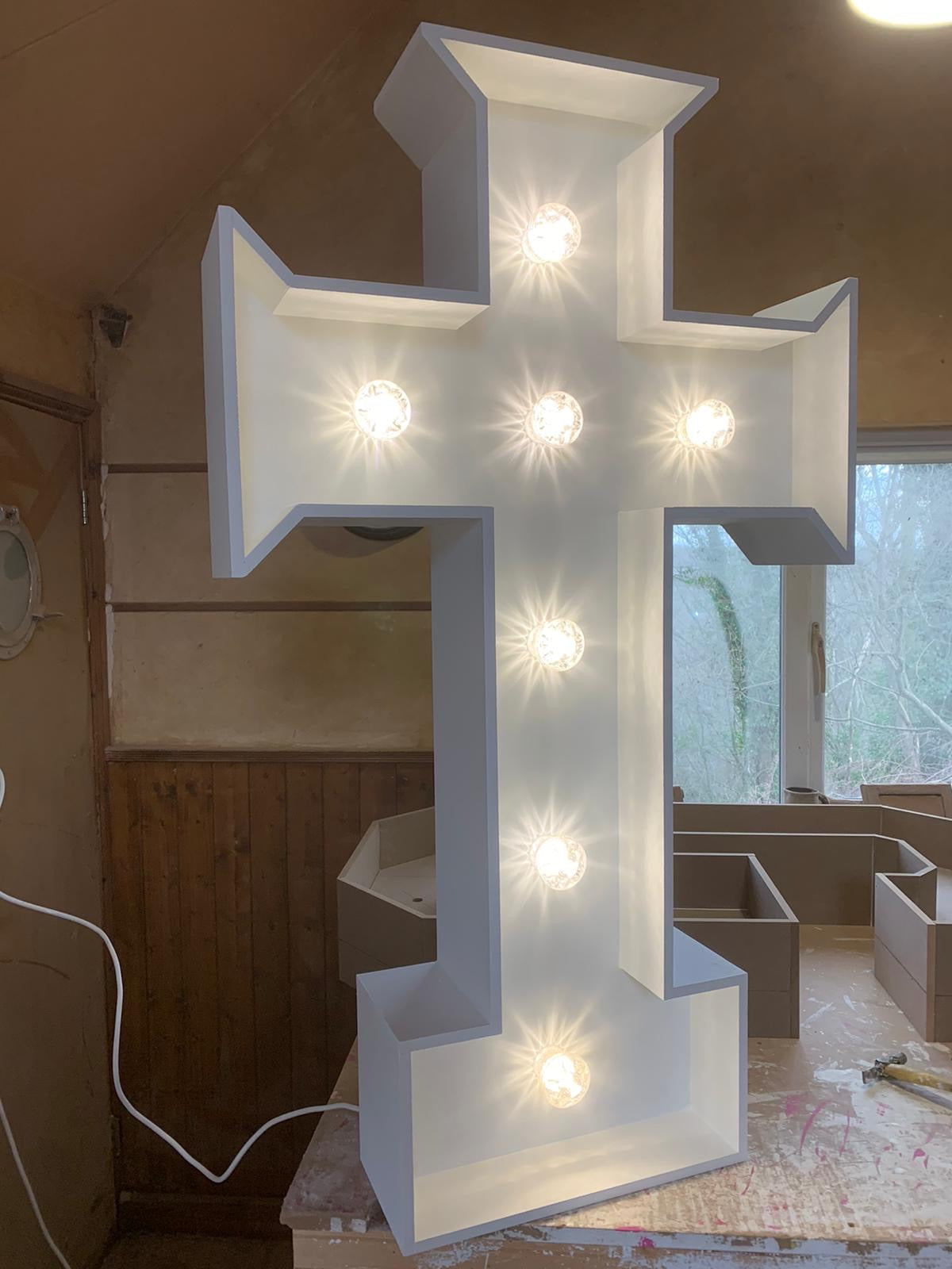 4ft MDF Wooden Marquee Large LED Numbers