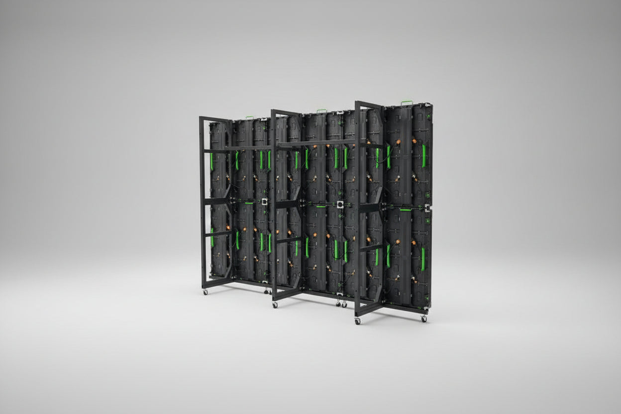 Back view of the LED screen