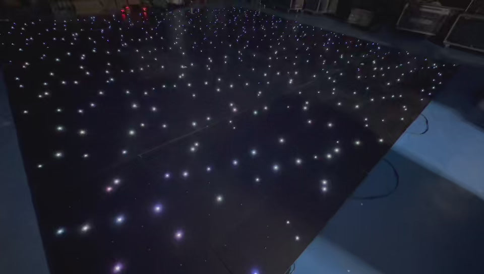 video of Black Starlit LED Dance Floor